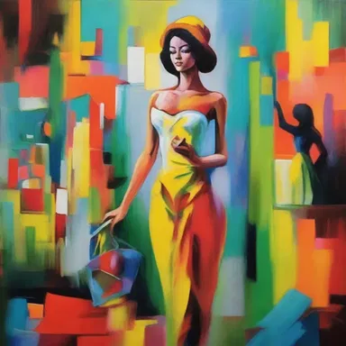 The artist used vibrant colors and bold strokes to assure the viewer of the beauty in the painting.