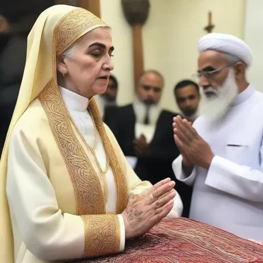 The religious leader assured her followers that their prayers would be answered.