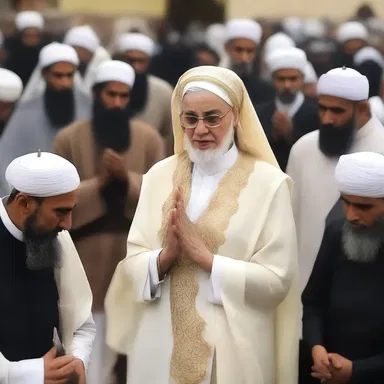 The religious leader assured her followers that their prayers would be answered.