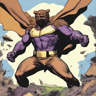 In the latest issue of the popular superhero comic, the villain creates chaos by using the power of the saddled-shaped false morel.