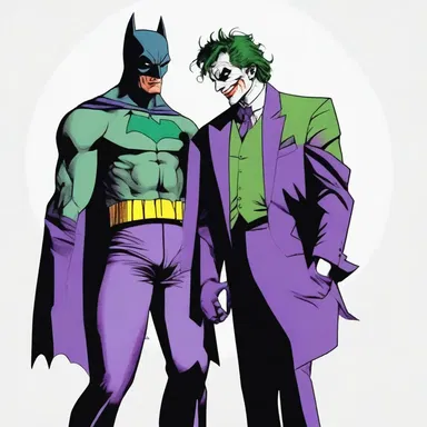 In superhero comics, the rivalry between Batman and Joker often carries an overtone of twisted psychological games.