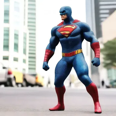 The superhero's suit was covered in tiny squamules, enhancing his strength and durability.