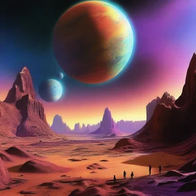 In the science fiction novel, the alien planet was depicted as having an atmosphere filled with nonsolid colors, with hues that humans had never seen before.