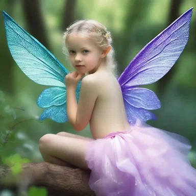 In the fantasy realm, fairies are said to have wings that shimmer in nonsolid colors, allowing them to blend seamlessly with their surroundings.