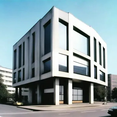 The disreputably designed building lacked functionality and aesthetic appeal.