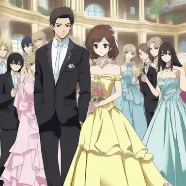 In the popular anime series, the characters prepare for the highly anticipated prom at their high school.