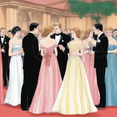 The classic novel described the protagonist's unforgettable experience at the prom, complete with beautiful gowns and live music.