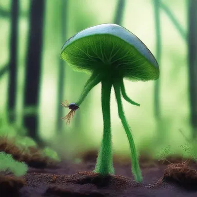 In the science fiction novel, the protagonist encounters an alien creature that resembles a sedge family plant.