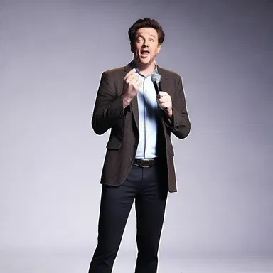 The comedian used ribbing in his stand-up routine, poking fun at different art styles and techniques.