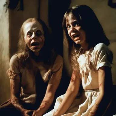 In the horror movie, the characters experienced ribbing from a malevolent spirit, who mocked them through haunting messages and visions.