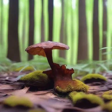 In the enchanted forest, the rust fungus spread rapidly, causing the plants to wither and die.