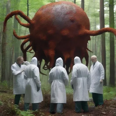 In the movie, a group of scientists battles against an evil villain who plans to unleash a deadly rust fungus upon the world.