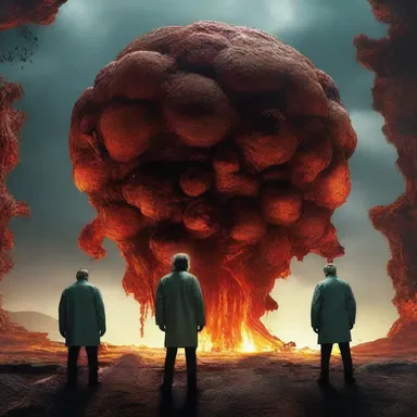 In the movie, a group of scientists battles against an evil villain who plans to unleash a deadly rust fungus upon the world.