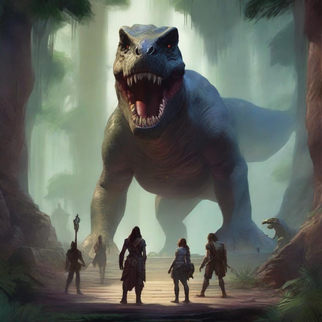 A high-quality digital art image captures a poignant Dungeons and Dragons scene