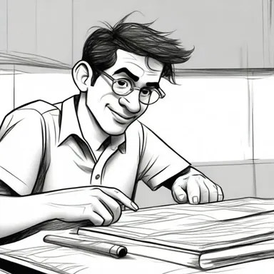 To improve his drawing skills, he would hit the books that contained tutorials on cartooning and animation techniques.