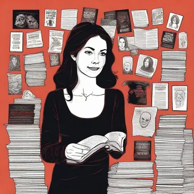 Being a horror movie fanatic, she couldn't resist the urge to hit the books on famous horror authors and their terrifying stories.