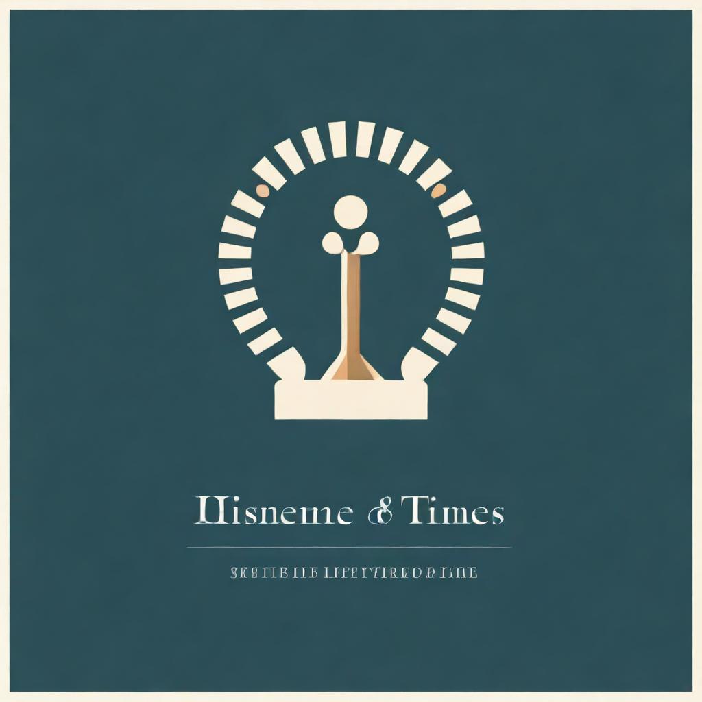 A high-resolution digital art logo that encapsulates the optimization of time, work, and human life