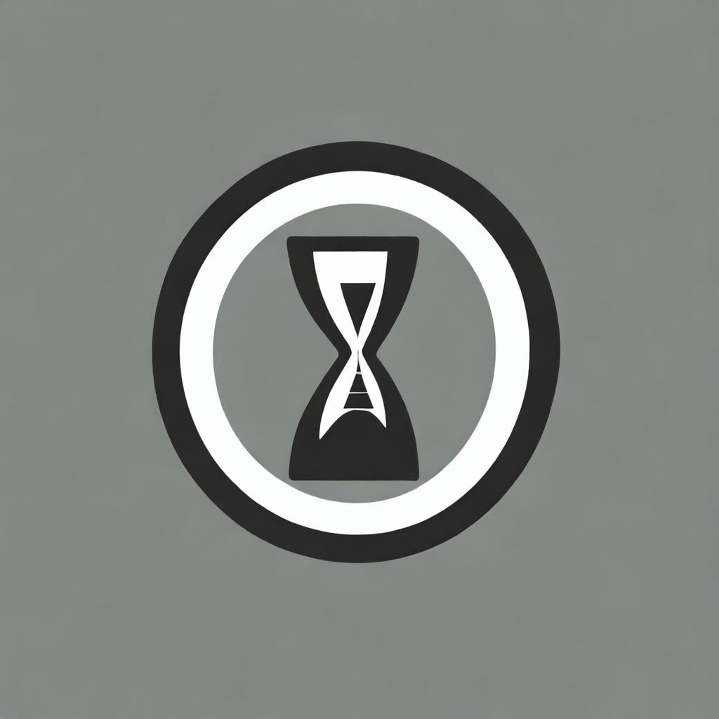 A high-quality digital art logo that symbolizes the optimization of time, work, and life