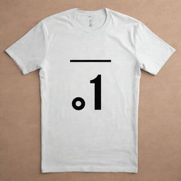 A high-quality and stylish t-shirt with a design showing '1+1=2' equation, below it another equation '1+1=3' with a prominent equal sign and a space for another equation to be added.