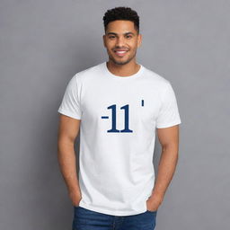 A high-quality and stylish t-shirt with a design showing '1+1=2' equation, below it another equation '1+1=3' with a prominent equal sign and a space for another equation to be added.