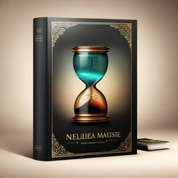 An elegantly designed book cover in digital art that artistically represents the concept of time optimization