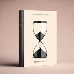 An elegantly designed book cover in digital art that artistically represents the concept of time optimization