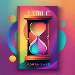 A vibrant, high-quality digital art book cover that epitomizes the concept of time optimization