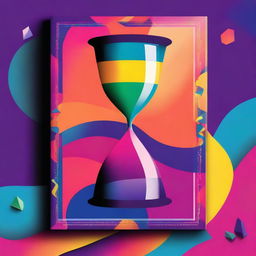 A vibrant, high-quality digital art book cover that epitomizes the concept of time optimization