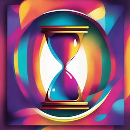 A vibrant, high-quality digital art book cover that epitomizes the concept of time optimization