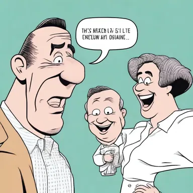 To sum up the joke, the punchline had everyone in stitches.