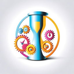 A professionally rendered drawing for a book cover on the subject of time and work optimization