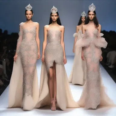 The fashion designer prepossessed the models with her unique and elegant designs.