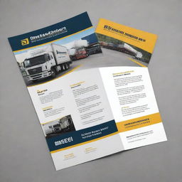 Create a versatile, professional brochure for a diesel delivery service, detailing the reliability and convenience of the delivery process. The brochure targets hospitals, schools, and commercial complexes.