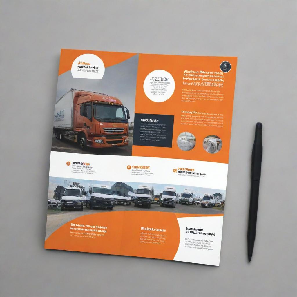 Create a versatile, professional brochure for a diesel delivery service, detailing the reliability and convenience of the delivery process. The brochure targets hospitals, schools, and commercial complexes.