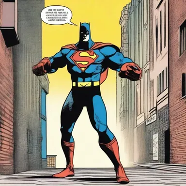 In the comic book, the superhero seeks retributive justice against the villain for his crimes.