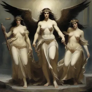In Greek mythology, the Furies were goddesses of retributive justice who punished the wicked and avenged crimes.