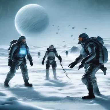 In the science fiction novel, the characters battled against a cold spell that threatened to freeze the entire planet.