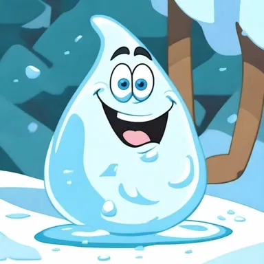 In the cartoon episode, the mischievous character accidentally created a cold spell that turned everything into ice.