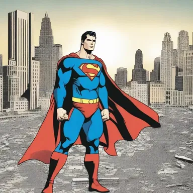 Superman's signally heroic actions saved the city from destruction.