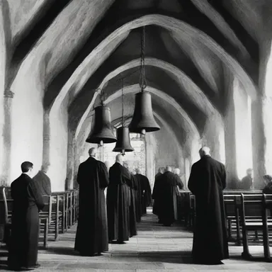 The ringing of the church bells signally called the faithful to gather for the religious service.