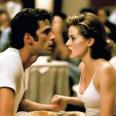 In the movie, the plotlines of the two main characters intertwine, leading to a surprising climax.