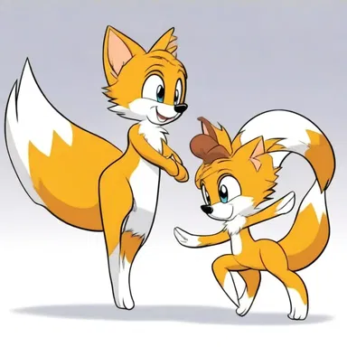 In the animated series, the characters' tails often intertwine and form intricate patterns when they are dancing together.
