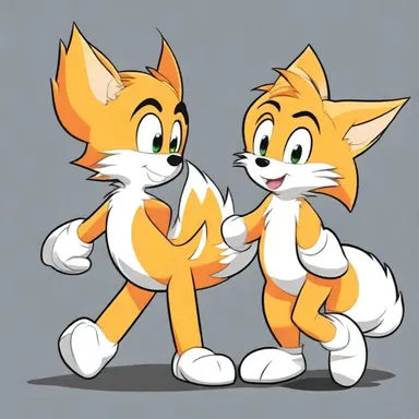 In the animated series, the characters' tails often intertwine and form intricate patterns when they are dancing together.