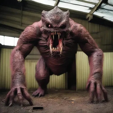 The caducous skin of the monster shed as it transformed into a more terrifying form.