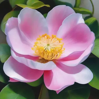 The artist painted a mesmerizing portrait of a caducous flower, showcasing the delicate beauty of its early shedding petals.