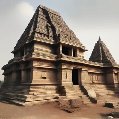 The evil spirits tried to lug the progress of construction on the sacred temple.