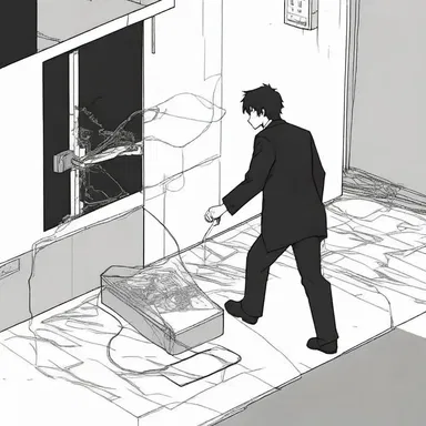 The antagonist tried to lug the protagonist's escape by cutting off the power supply.