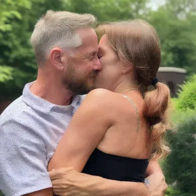 The couple shared a passionate and emotional embrace as they reunited after being apart for months.