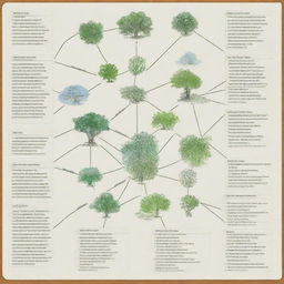 Generate a concept map displaying the intertwined relationships among Ecology, Ecosystem, and Environment. Use different shapes and connecting lines to segregate each term, while expressing their intersections and interactions.