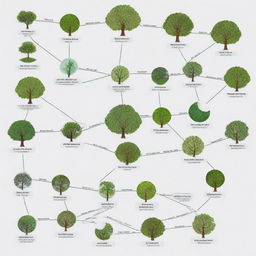 Generate a concept map displaying the intertwined relationships among Ecology, Ecosystem, and Environment. Use different shapes and connecting lines to segregate each term, while expressing their intersections and interactions.